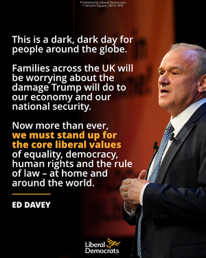 Ed Davey on Trump's election