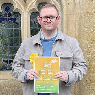 Councillor Luke Taylor (Bradninch) launches manifesto