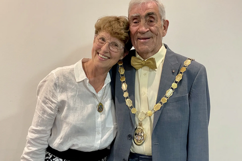Councillor Natalia Letch and Council Chairman Frank Letch