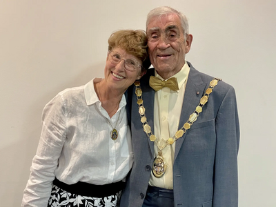 Councillor Natalia Letch and Council Chairman Frank Letch